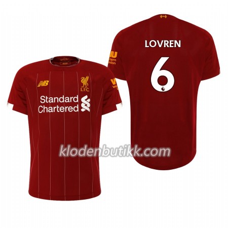 Liverpool Dejan Lovren 6 Hjemme Fotballdrakt 2019-2020 Kortermet
